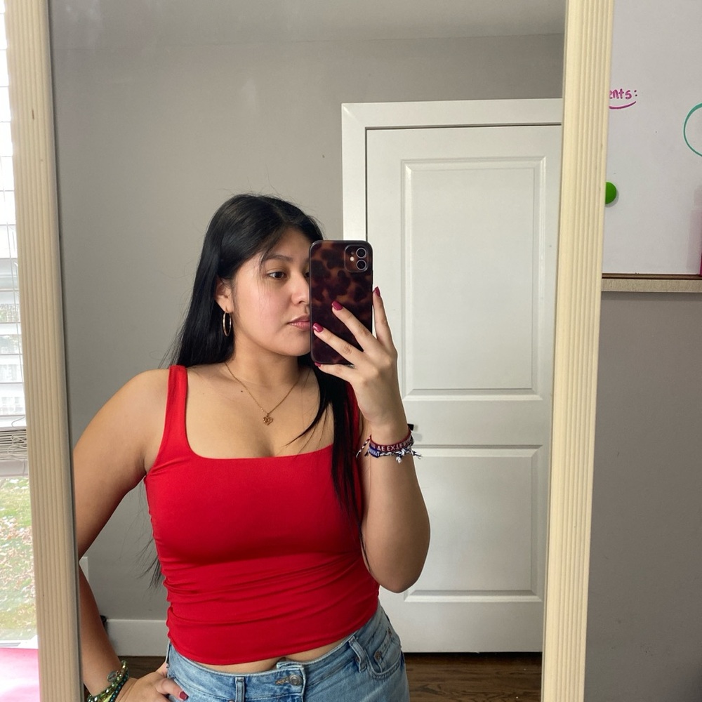 Vibrant Red Women's Tank Top